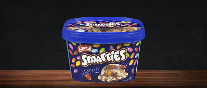 Crolla's Smartie Sundae Ice Cream 