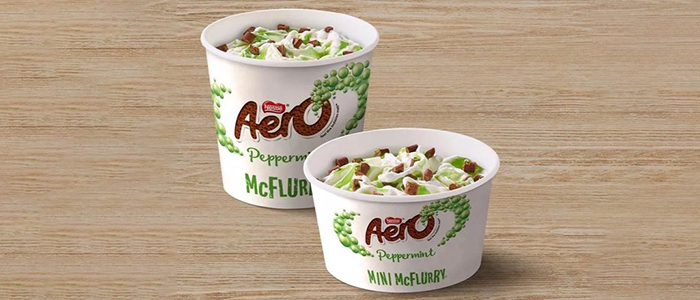 Crolla's Mint Aero Ice Cream 