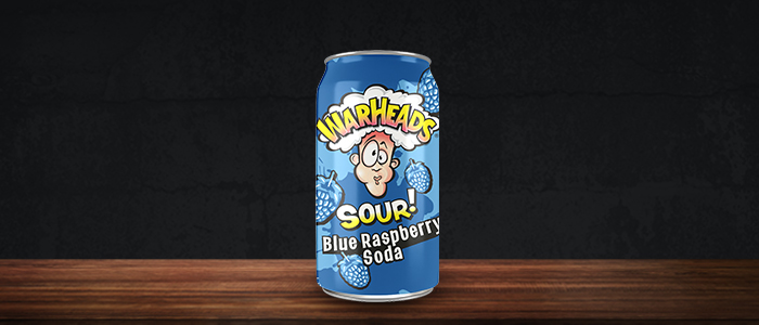 Warheads Sour Blue Raspberry Soda 