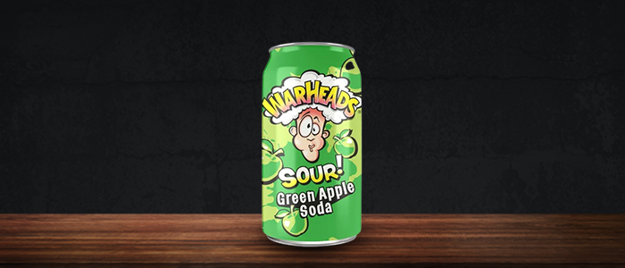 Wharheads Sour Green Apple Soda 